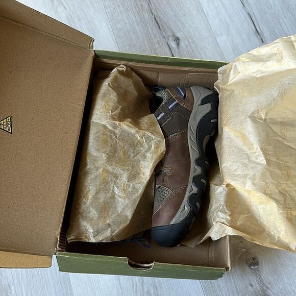 KEEN WOMEN'S STEENS HIKING BOOTS - SOFT TOE SHIITAKE TAN SZ 6 NEW IN BOX - Picture 7 of 10